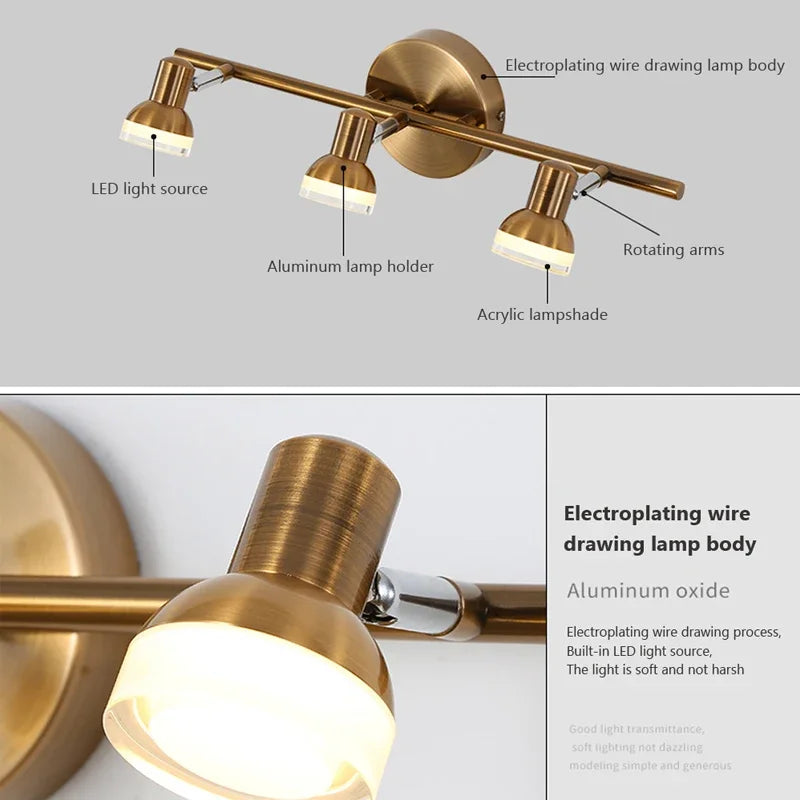 Nordic Multi-Head Wall Light