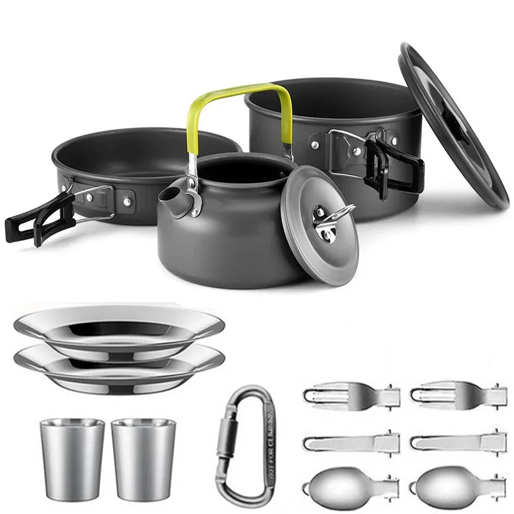 Lightweight Aluminum Camping Cooking Set