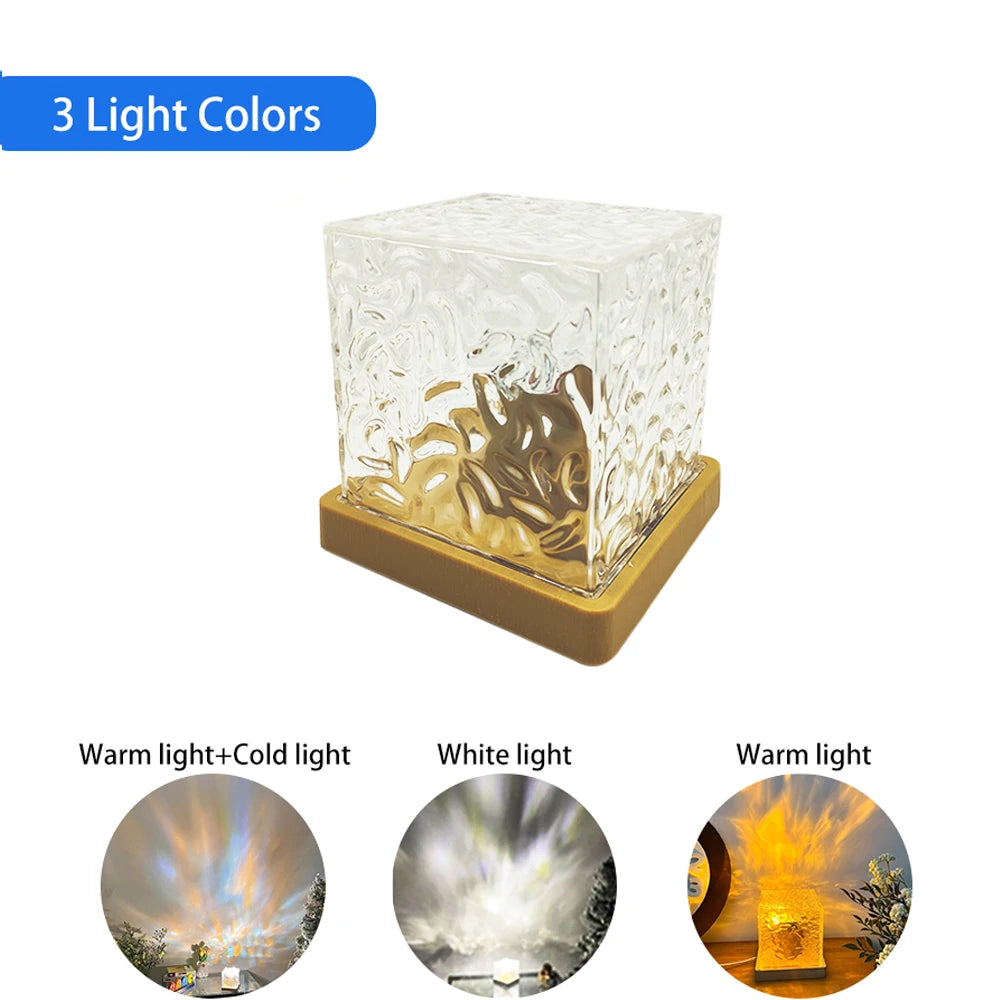 16-Color Flame Crystal Lamp