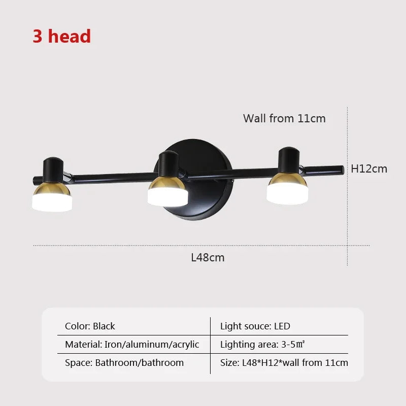 Nordic Multi-Head Wall Light