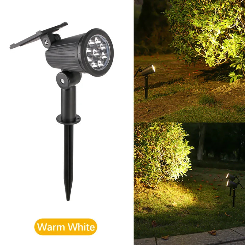 9 LEDs Solar Spotlights