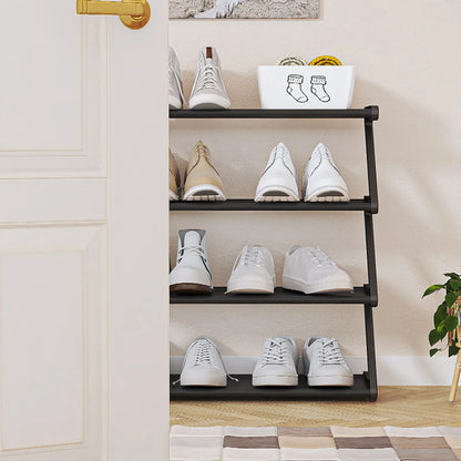 7-Shaped Fabric Shoe Rack Multi-Layer Dust-Proof Storage Cabinet