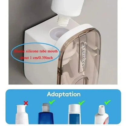 Wall-Mounted Toothpaste Dispenser