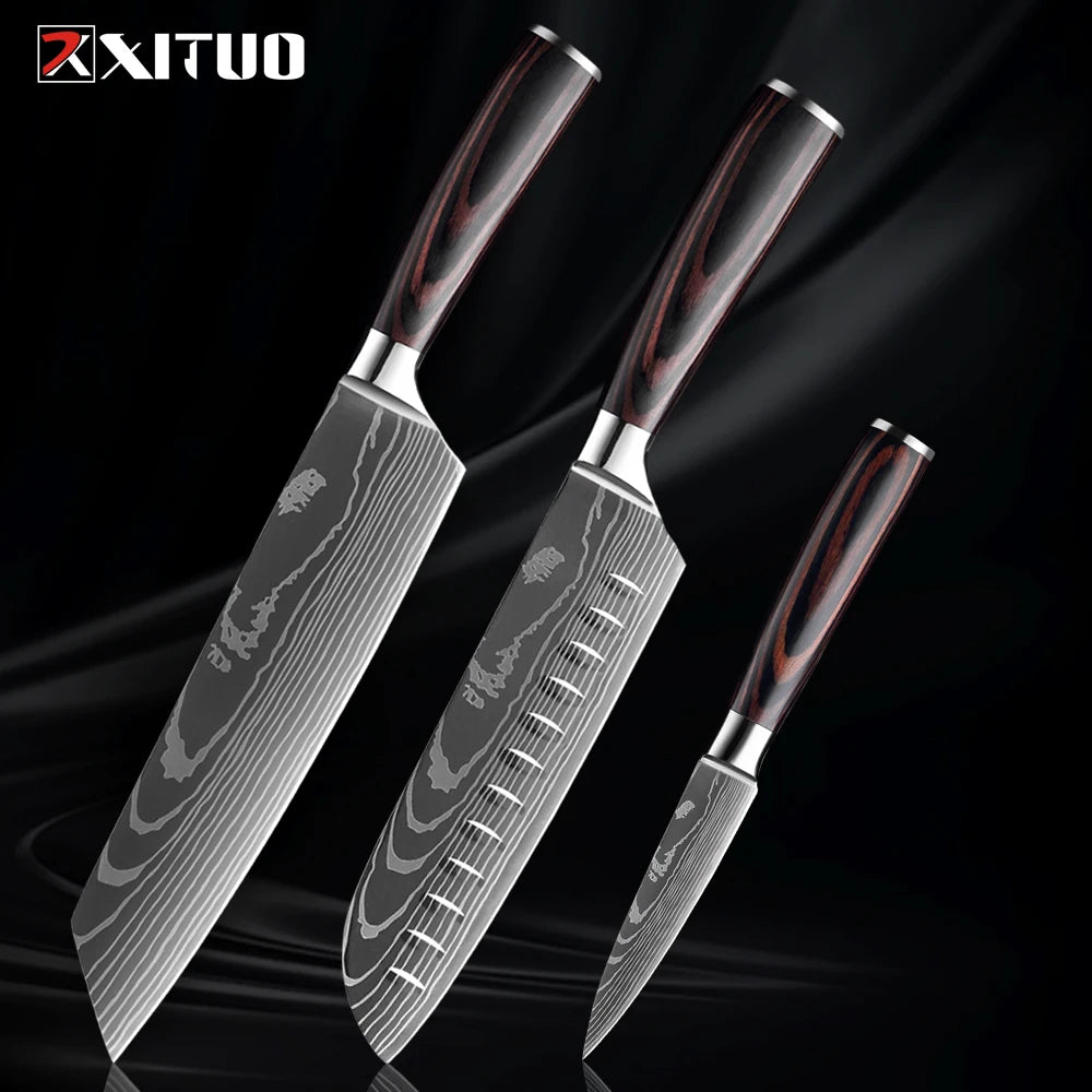 Stainless Steel Kitchen Knife Set