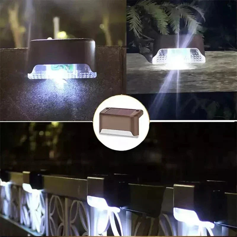 Solar LED Lights Waterproof Outdoor Deck Lamps