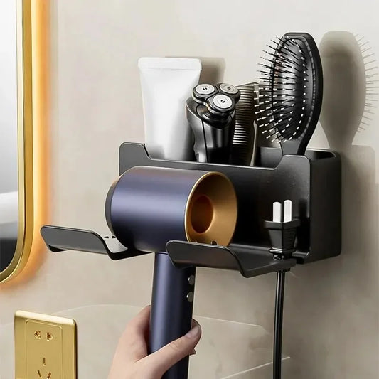 Wall-Mount Hair Dryer Holder