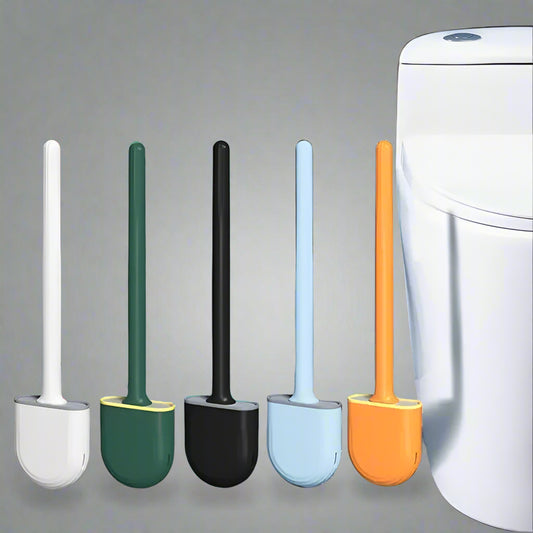 Hanging Silicone Toilet Brush with Long Handle