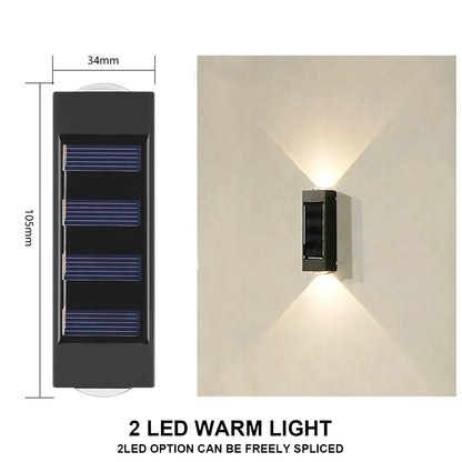 Solar Wall Lamp Waterproof Outdoor Light