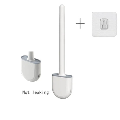 Hanging Silicone Toilet Brush with Long Handle