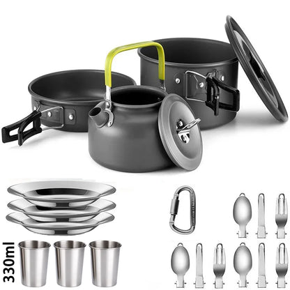 Lightweight Aluminum Camping Cooking Set