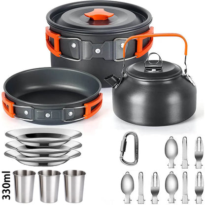 Lightweight Aluminum Camping Cooking Set