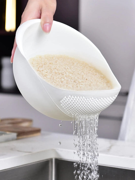 Colander Drain Basket with Handle for Rice