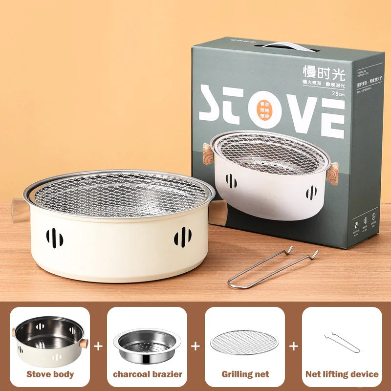 Portable Smokeless Stainless Steel Barbecue Stove