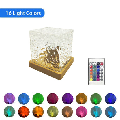 16-Color Flame Crystal Lamp