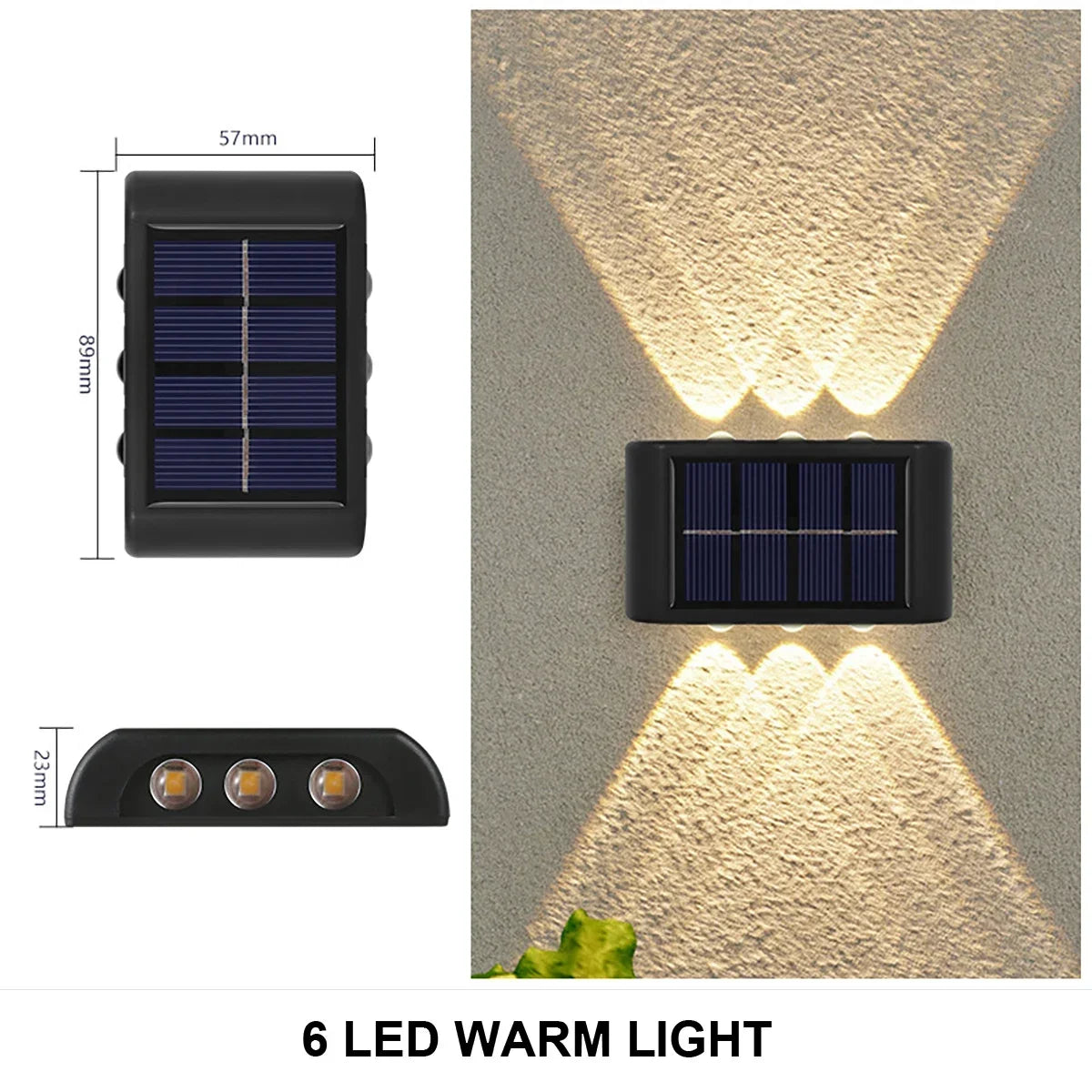 Solar Wall Lamp Waterproof Outdoor Light