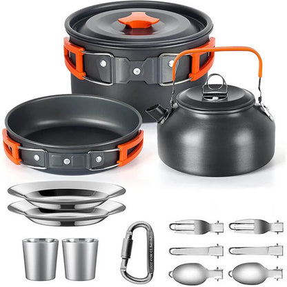 Lightweight Aluminum Camping Cooking Set