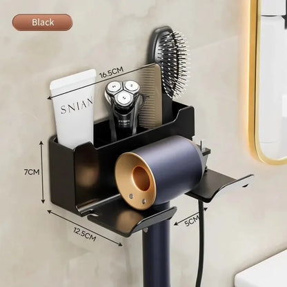 Wall-Mount Hair Dryer Holder