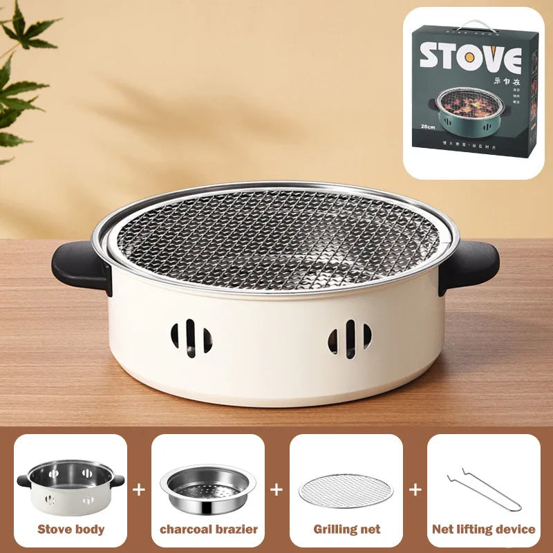 Portable Smokeless Stainless Steel Barbecue Stove