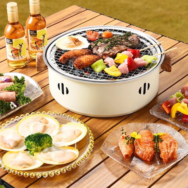 Portable Smokeless Stainless Steel Barbecue Stove