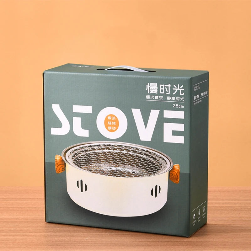 Portable Smokeless Stainless Steel Barbecue Stove