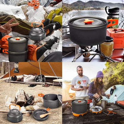 Lightweight Aluminum Camping Cooking Set