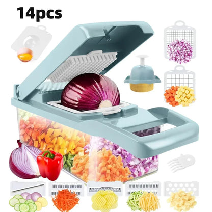 14-Piece Multi-Functional Vegetable Cutter