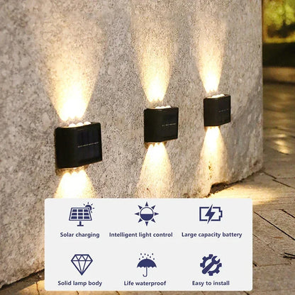 Solar Wall Lamp Waterproof Outdoor Light