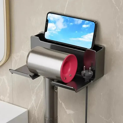 Wall-Mount Hair Dryer Holder