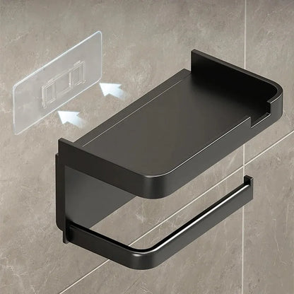 Plastic Toilet Paper Holder and Multi-Storage Rack