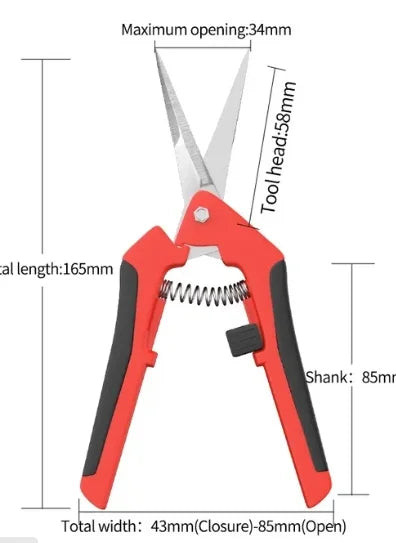 Garden Stainless Steel Pruning Scissors