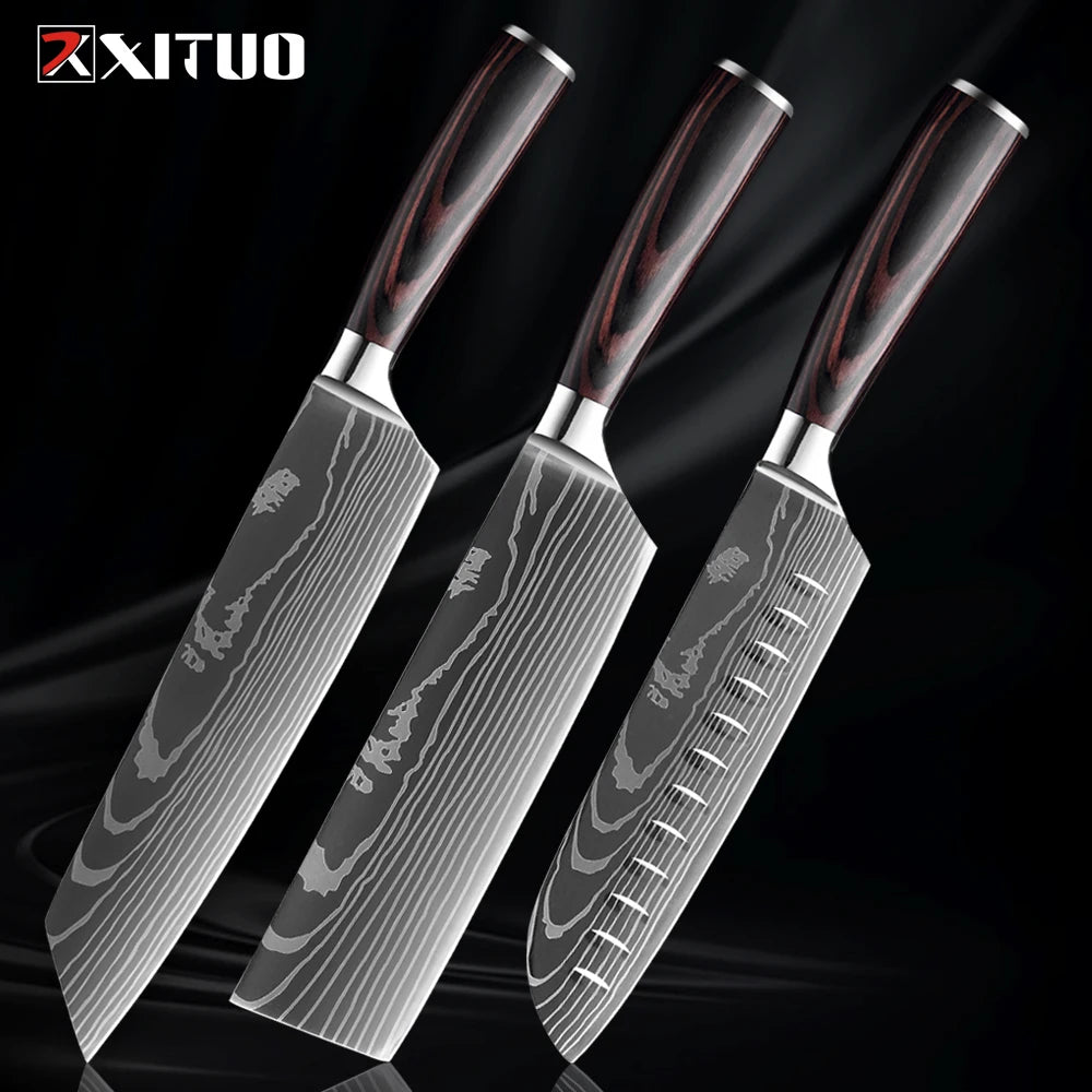 Stainless Steel Kitchen Knife Set