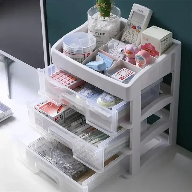 Transparent Four-Layer Drawer Organizer