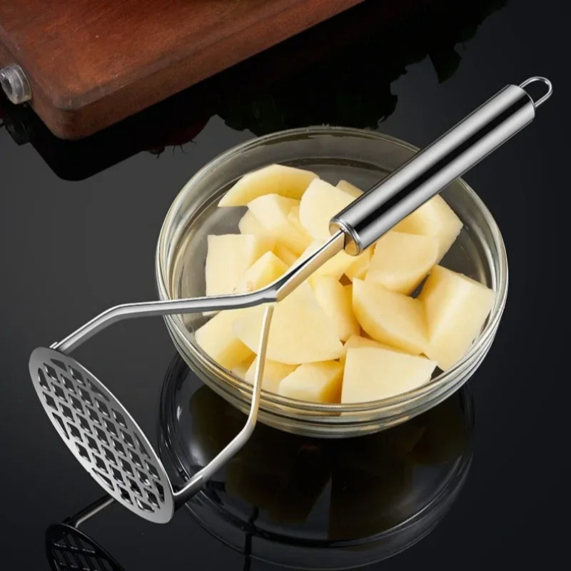 Stainless Steel Creative Potato Masher Puree Juice  Maker Kitchen Gadget