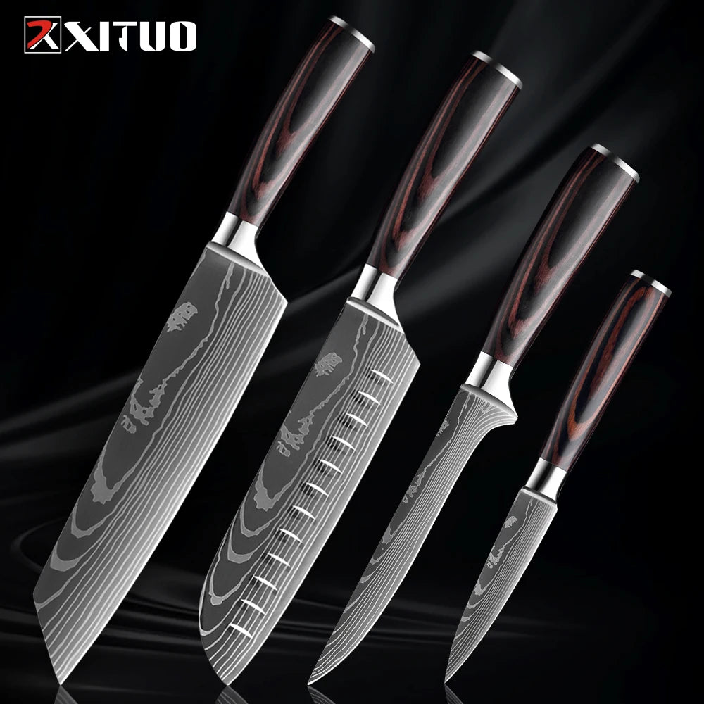 Stainless Steel Kitchen Knife Set