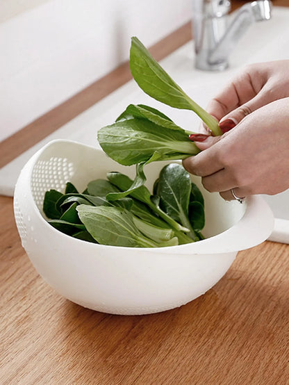 Colander Drain Basket with Handle for Rice