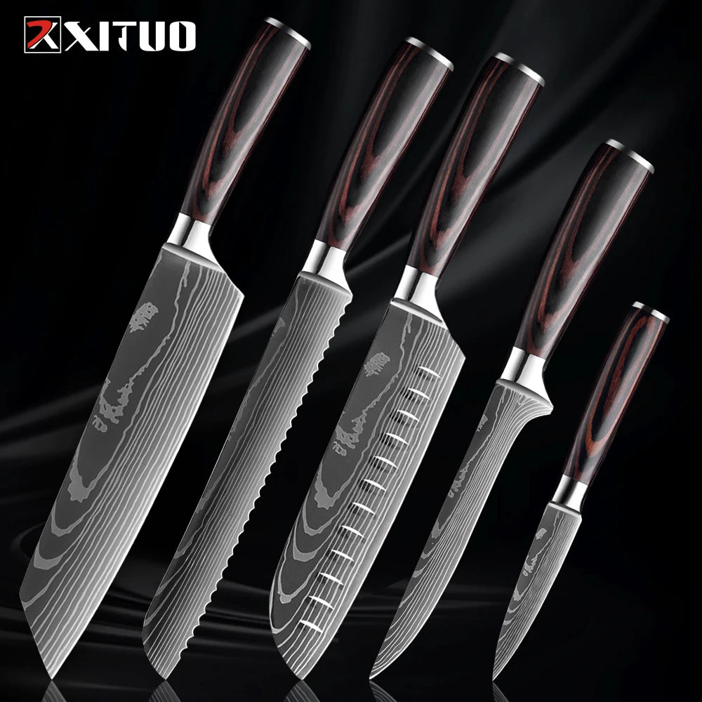 Stainless Steel Kitchen Knife Set