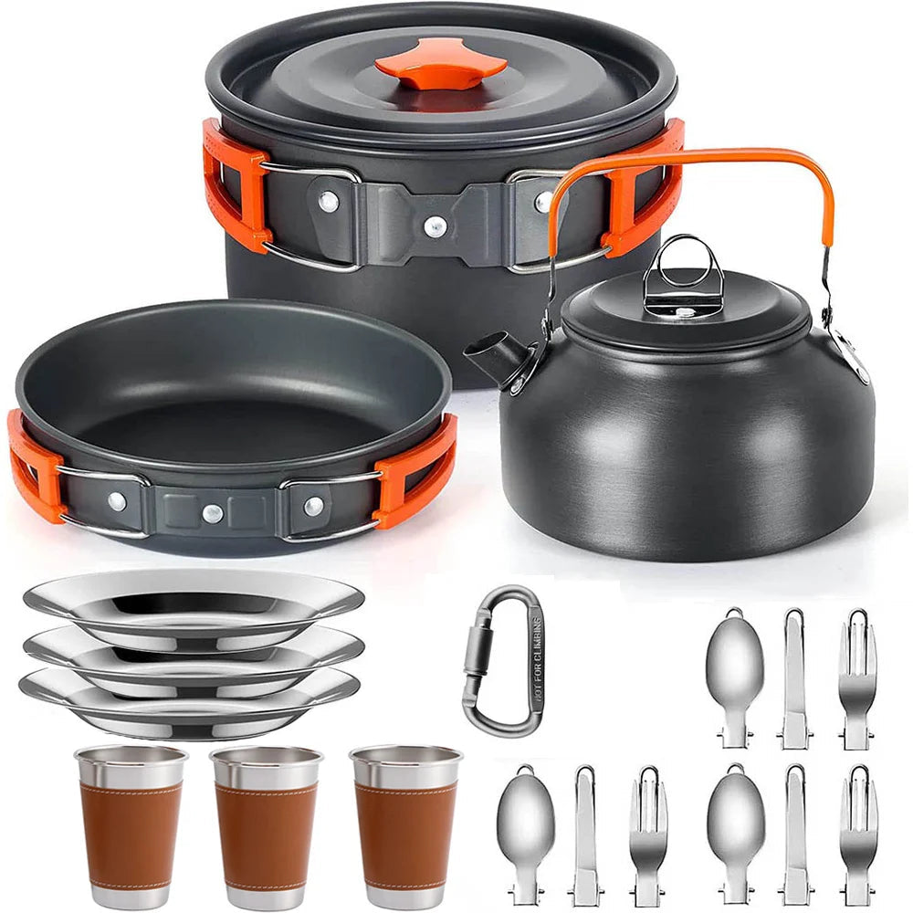 Lightweight Aluminum Camping Cooking Set