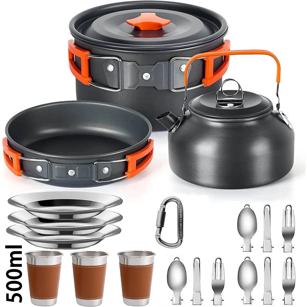 Lightweight Aluminum Camping Cooking Set