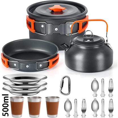 Lightweight Aluminum Camping Cooking Set