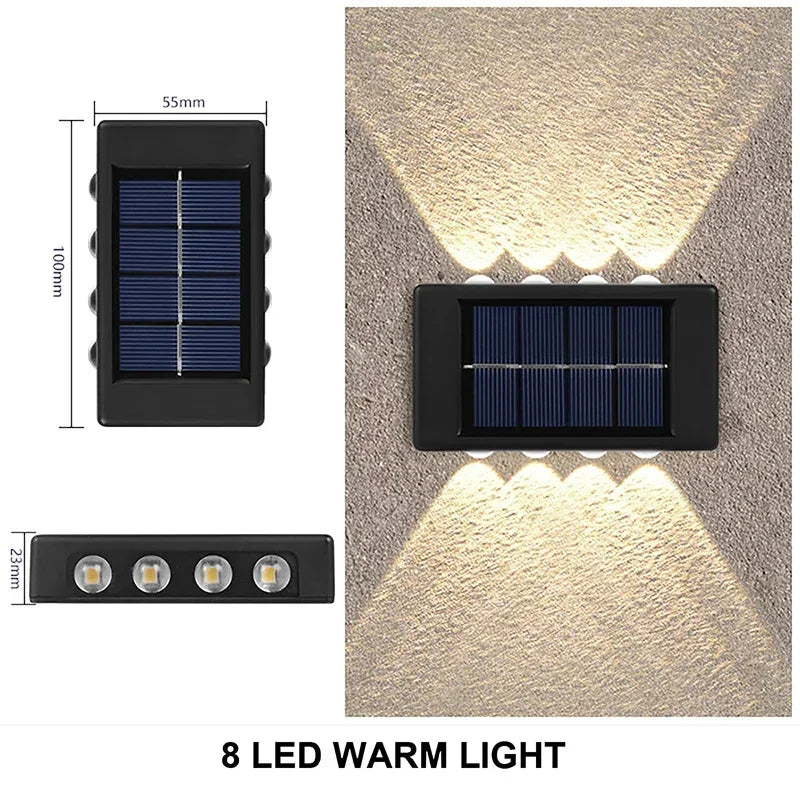 Solar Wall Lamp Waterproof Outdoor Light