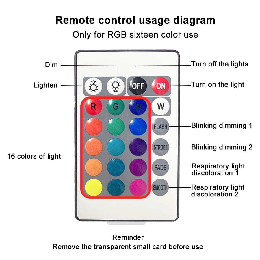 16-Color Flame Crystal Lamp