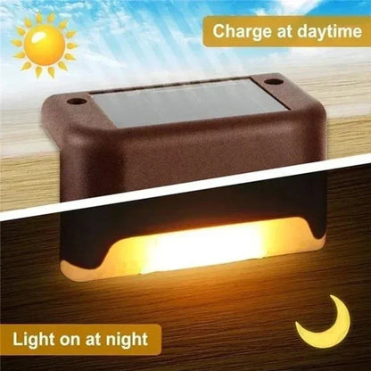 Solar LED Lights Waterproof Outdoor Deck Lamps